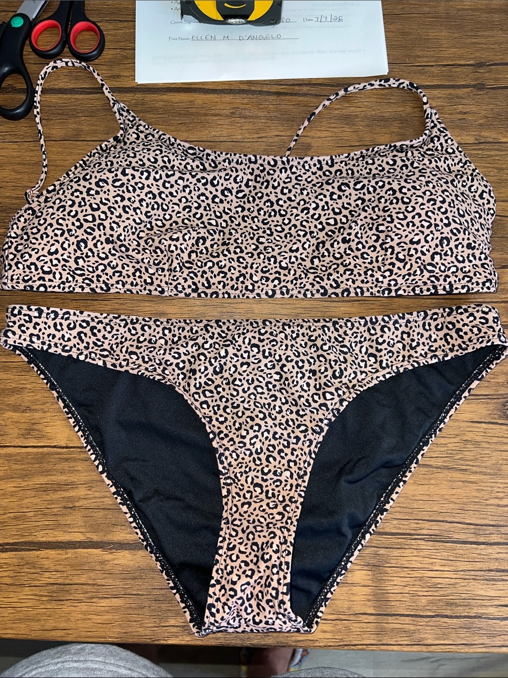 Topanga Leopard Print Two-Piece Bikini -‎ 12